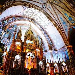 息を飲む美しさ、モントリオール大聖堂