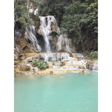 ラオス ルアンパバーン クァンシーの滝