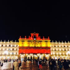 #イスパニックデー
限定イルミネーション
#スペイン#サラマンカ#マヨール広場