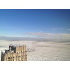 シカゴ - ミシガン湖(冬)