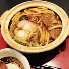 愛知
名古屋の味、味噌煮込みうどん
喉がかわくけど 美味しい。