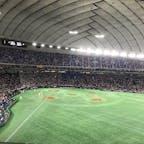 東京ドーム バルコニー席（1塁側）からの眺め
真下には外野席ライト側があります。
