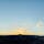 夕焼けに染まる比叡山
