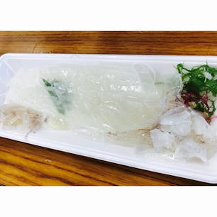 【呼子台場 大漁鮮華】イカの活き造り（★★★）/佐賀県唐津市