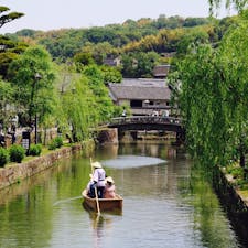 初倉敷美観地区にて。