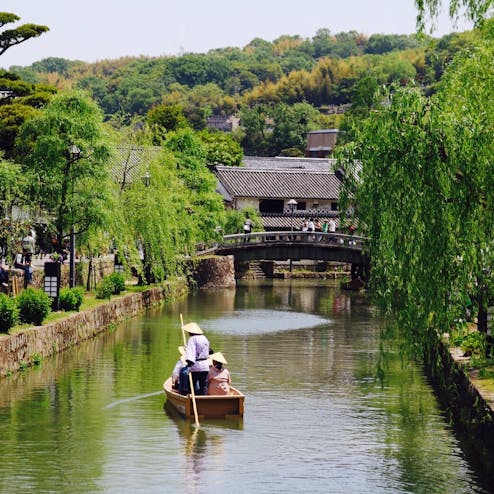 くらしき川舟流し