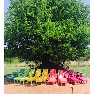 チェジュ島
エコランドにある、カラフルな椅子