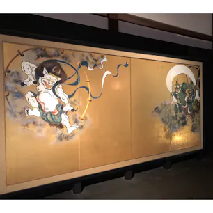 京都 建仁寺
風神雷神図 
高精細複製品
本物は京都国立博物館に保管。