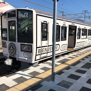 観光列車 「La Malle de Bois」
岡山駅→宇野駅への移動に🚃