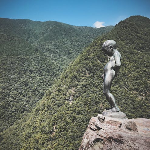 祖谷渓 小便小僧