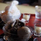 ちょっとはやめのかき氷
ひがし茶屋にて