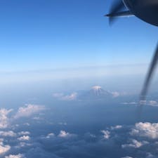 上空からの今日の富士山