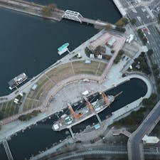 展望台から見た日本丸