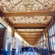 #ウフィツィ美術館 #フィレンツェ #イタリア
2017年2月

美術品の質も量も最大級🎨の美術館
サイゼ🍽で見たことある名画がたくさん😆😆笑

ここは事前予約して行くべし😉！