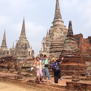 幼稚園からの友達とアユタヤ♪