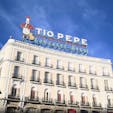 TIO PEPE ティオぺぺ Puerta del Sol 太陽の門広場 プエルタ・デル・ソル Madrid マドリードSpain スペイン
スペインを代表するシェリー酒のブランドが大きな看板を出している、シェリー好きにはたまらない場所