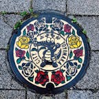 豊中市 マンホール
マチカネワニくんと
市の花 バラ🌹