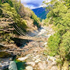 徳島県の祖谷のかずら橋。
遠くから見ると絶景。
実際歩くと結構怖い🚶‍♂️
