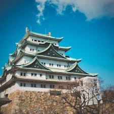 聳え立つ先にいるシャチホコ
名古屋城
＊0206