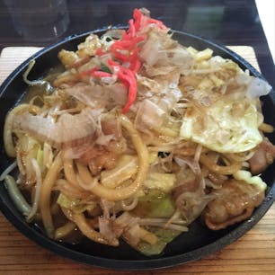 岡山グルメ・ホルモンうどん。岡山観光で1番感動した。#岡山県