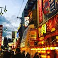 大阪
夕焼けと大阪の街は似合うような気がします。