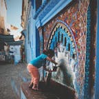 モロッコ シェフシャウエン
街の水飲み場