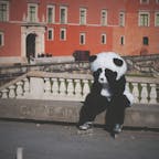ワルシャワ旧市街で見かけたパンダ。