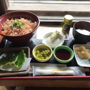 安曇野でわさび丼を食べました。