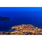 スルジ山から望むドゥブロヴニクの夜景
