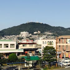 長崎駅の歩道橋より