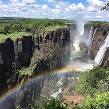 ビクトリアの滝
乾期だと水量も少なく観光もしやすいです。