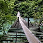 #夢の吊り橋 #静岡
2018年6月

実物はバスロマン色だった😆😆 笑