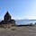 アルメニア 最大の湖、セヴァン湖とそれを望むセヴァン修道院。アルメニア は海がない為、琵琶湖の二倍の大きさの同湖は、格好の避暑地。なお、標高も2000メートル近い場所にある、かなり高地の湖です。