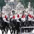 イギリス
バッキンガム宮殿前を行進するライフガーズ(近衛騎兵連隊)