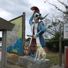 吉備SAの桃太郎御一行様