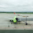 ウラジオストクの空港
小さな飛行機なので、S7航空は預け荷物に別途チャージが必要でした。
ご注意下さい。