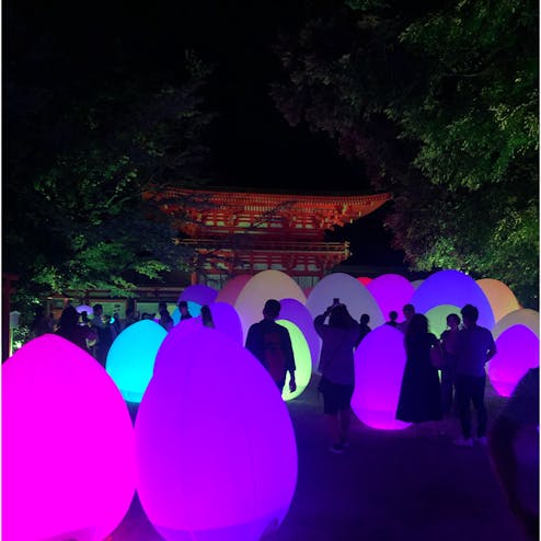 下鴨神社 糺の森の光の祭 Art by teamLab