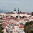 ラトビアの首都タリンの旧市街を一望