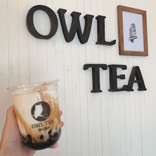 OWL TEA🦉🌿
錦糸町駅から近く、
タピオカもモチモチで美味しいです✨

#錦糸町カフェ