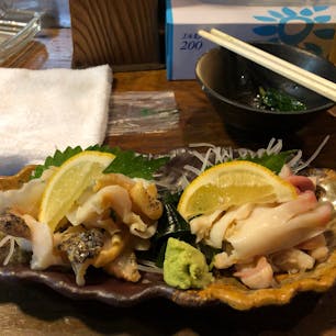 来年のリベンジの前哨戦として、つぶと北寄貝の刺身and...