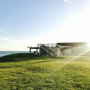 小浜島 太陽がだいぶ低くなった時間。