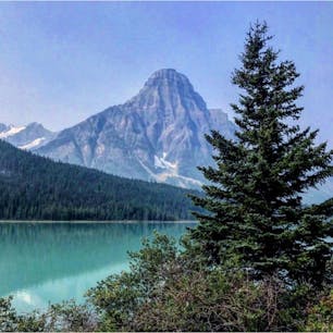 #ウォーターフォール・レイク #バンフ国立公園
#カナディアンロッキー #カナダ
2018年8月

渡り鳥が羽根を休めに来ることから水鳥湖🦢🦢
綺麗な湖はもちろんだけど、ここの山の形が好き🏔