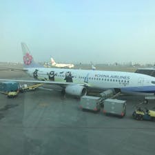 チャイナエアラインにくまもん！
@高雄空港