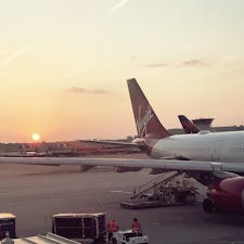 アトランタ ハーツフィールドジャクソン空港の夕日