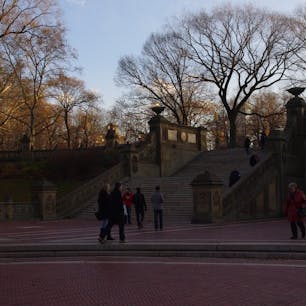 Bethesda Terrace in front of the Bethesda Fountain, Central Park ベセスダテラス