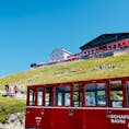 オーストリア シャーフベルク山 登山鉄道に乗って
憧れの サウンドオブミュージックの世界 素晴らしい景色！！