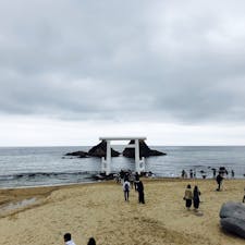 夫婦岩 曇天
#二見ヶ浦神社 #糸島 #福岡県