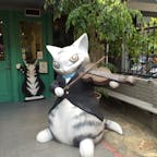 台北のわちぃふぃーるどカフェ🍰
入り口にはダヤンがお出迎え✨