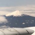 飛行機✈️から見た富士山🗻