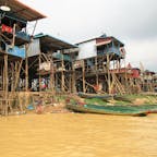 カンボジア/コンポンプロック
トンレサップ湖の水位が乾季と雨季で極端に違う為、みんな高床式の家になったという漁師の村。日本人観光客は少ないみたい。